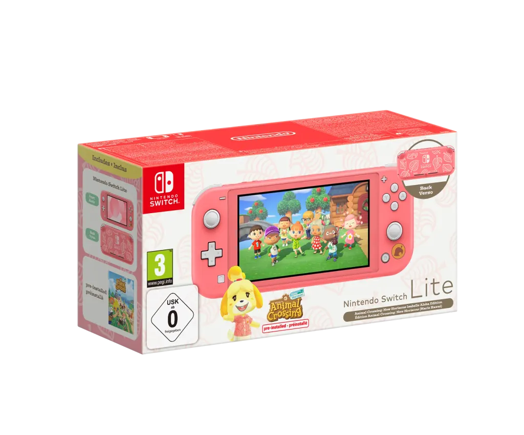 Nintendo Switch Lite Coral inkl. Animal Crossing