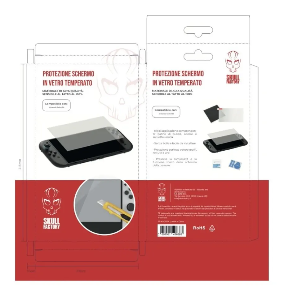 Skull Factory SkærmBeskytter til Nintendo Switch 2