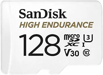 SANDISK HIGH ENDURANCE MICROSD 128GB C10 SDXC 100MB/S